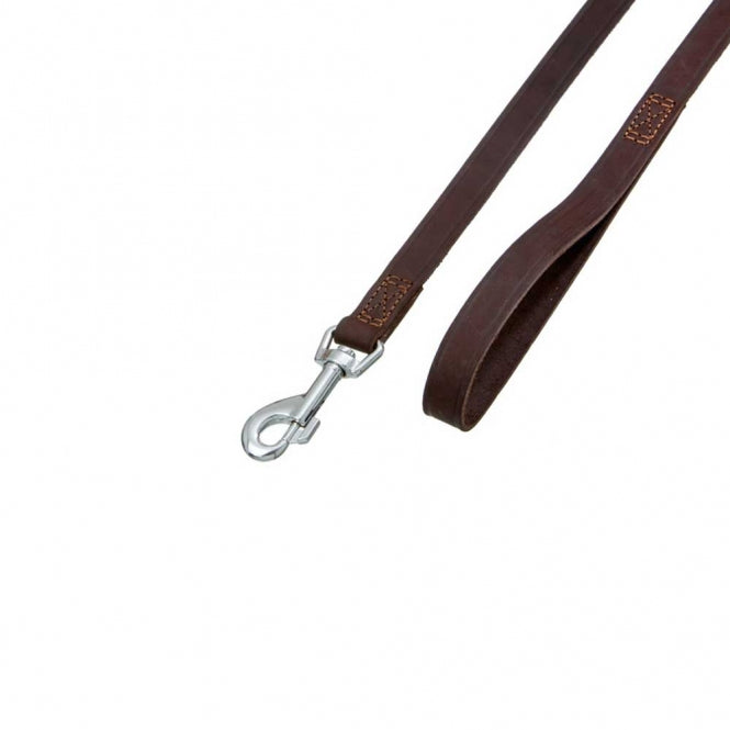 Karlie RONDO Hondenriem Genaaid - Bruin, 160 cm / 16 mm