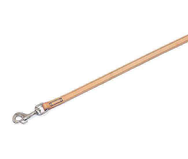 Karlie RONDO Leren Hondenriem Genaaid - Naturel - 22 mm, 100 cm