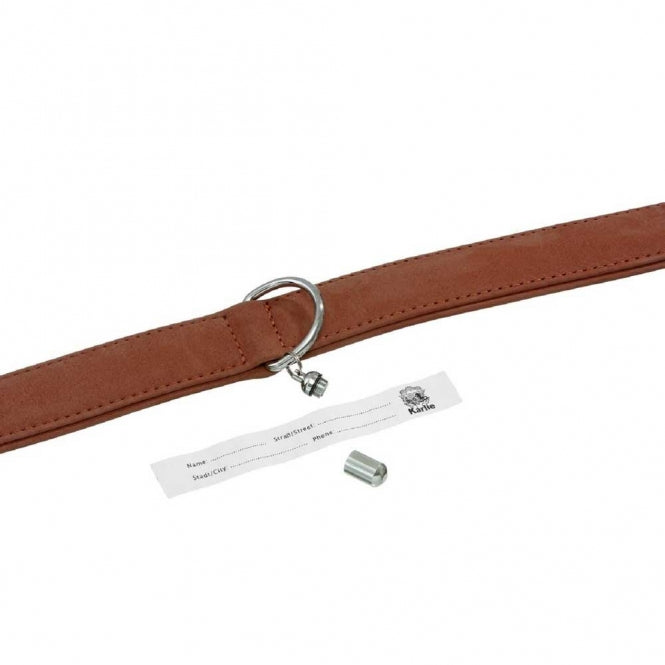 Karlie Halsband Buffalo uit Kalfsleer - Bruin - 24 cm/10 mm