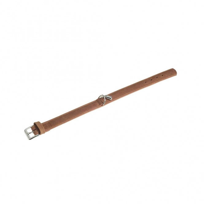 Karlie Halsband Buffalo uit Kalfsleer - Bruin - 24 cm/10 mm