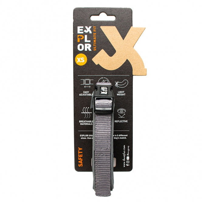Duvoplus EXPLOR Ultimate Fit Comfy Halsband Safety - Zilver Reflecterend - S - 34-38cm