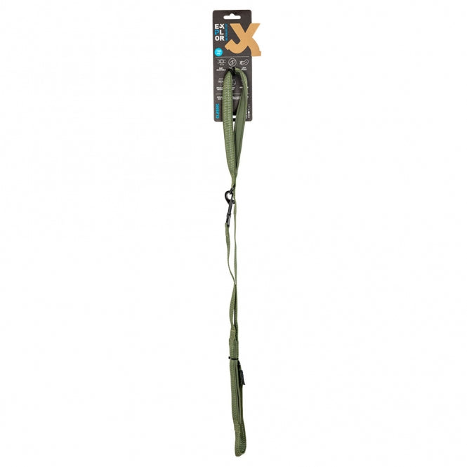 Duvoplus EXPLOR Ultimate Fit On-The-Road Hondenriem Classic - Undercover Green - 130cm