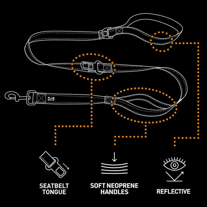 Duvoplus EXPLOR Ultimate Fit On-The-Road Hondenriem Classic - Undercover Green - 130cm