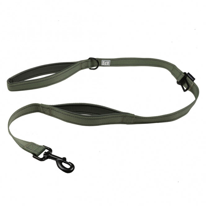 Duvoplus EXPLOR Ultimate Fit On-The-Road Hondenriem Classic - Undercover Green - 130cm