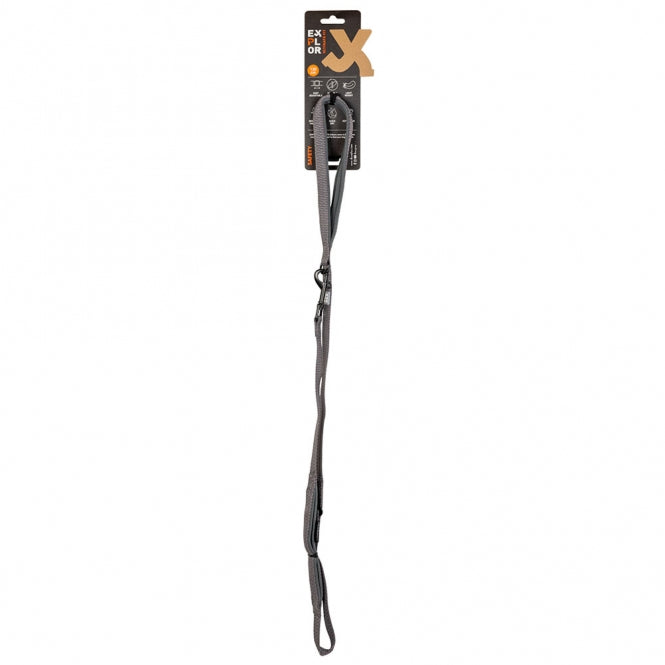 Duvoplus EXPLOR Ultimate Fit On-The-Road Hondenriem - Silver Reflective - 130cm