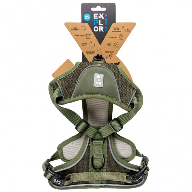 Duvoplus EXPLOR Ultimate Fit No-Pull Harnas - Undercover Green - L
