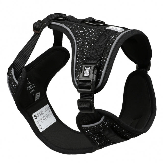 Duvoplus EXPLOR Ultimate Fit No-Pull Harnas - Granite Black - XS