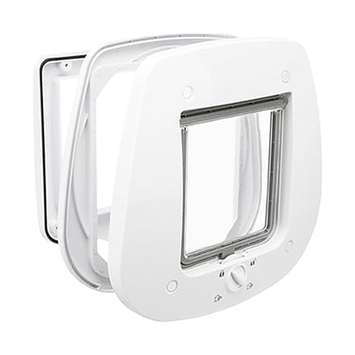 Trixie 4-WEG Huisdierluik Glas Wit 27X26