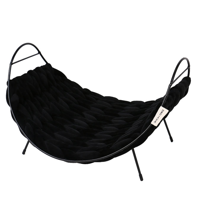 D&D Katzenbett Bailey Fleece Zwart Kattenbed 50x45x25cm