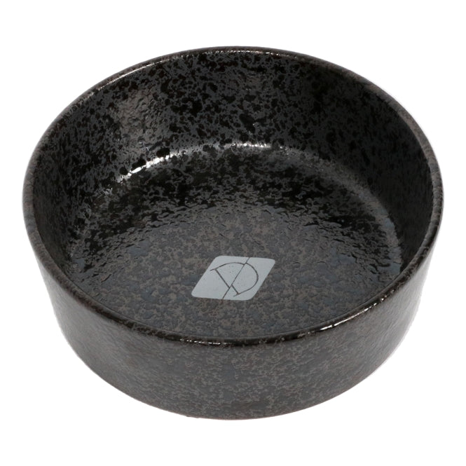 D&D Trendy Voerbak Jasper zwart met stippen - 20 cm