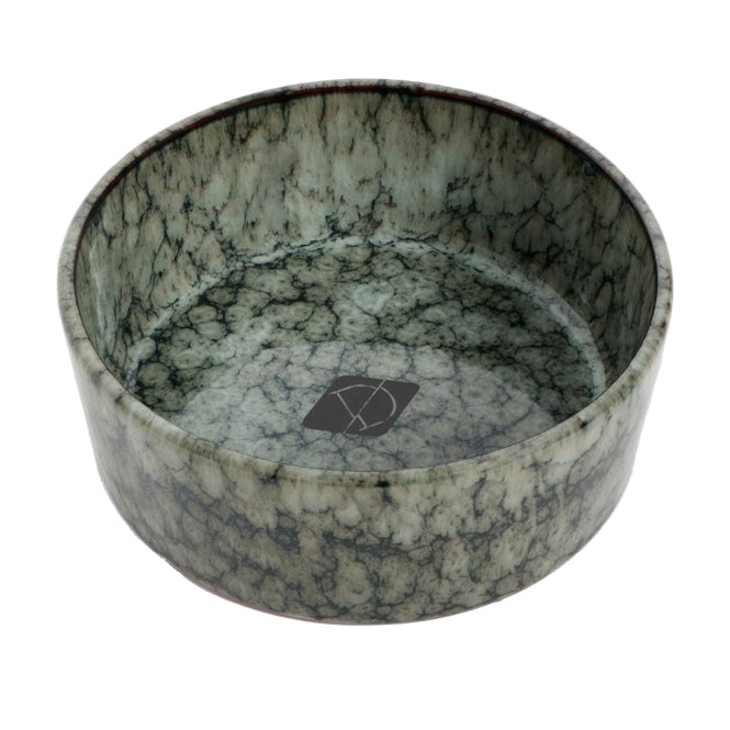 D&D Trendy Voerbak Jasper Groen Marmer - 20 cm