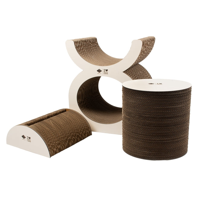 D&D Kratzplayground Faye driedelig - bruin/beige