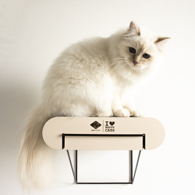 D&D Wandrek David - Karton Kattenmeubilair Bruin/Beige L 60x29x24cm