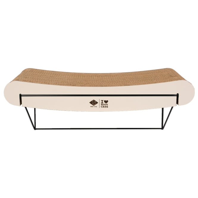D&D gebogen wandplank van karton David - bruin/beige