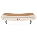 D&D gebogen wandplank van karton David - bruin/beige