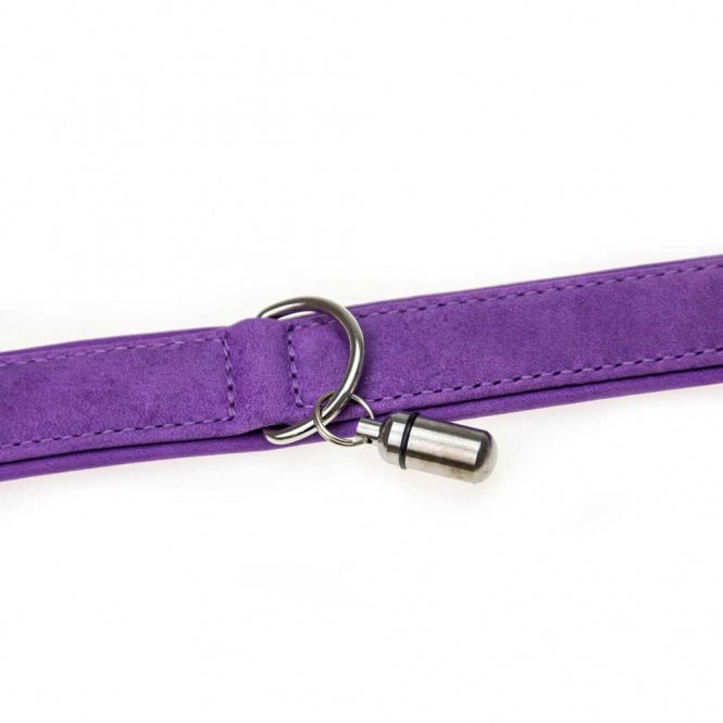 Karlie Halsband Buffalo uit Kalfsleer - Paars - 55 cm/30 mm