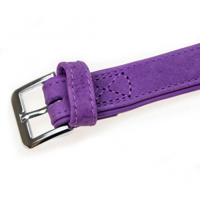 Karlie Halsband Buffalo uit Kalfsleer - Paars - 65 cm/40 mm