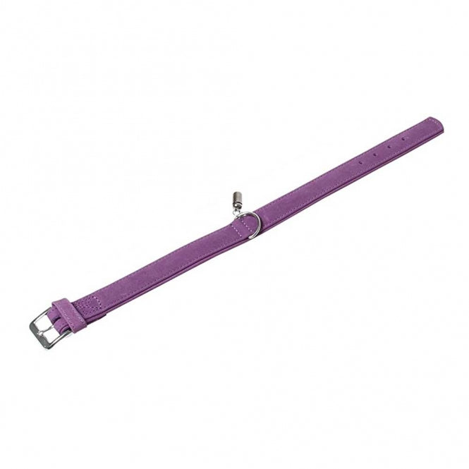 Karlie Halsband Buffalo uit Kalfsleer - Paars - 24 cm/10 mm