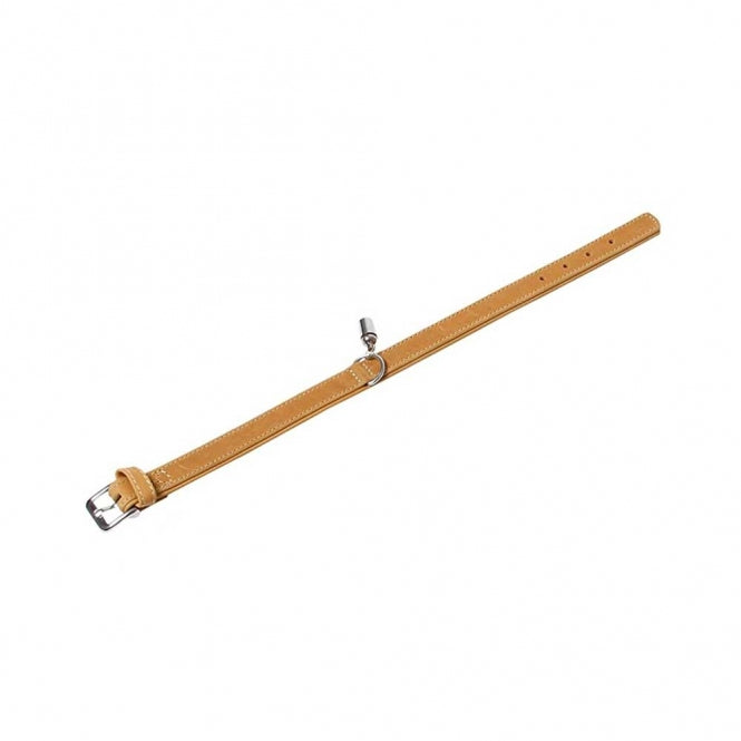 Karlie Halsband Buffalo uit Kalfsleer - Lichtbruin - 65 cm/40 mm