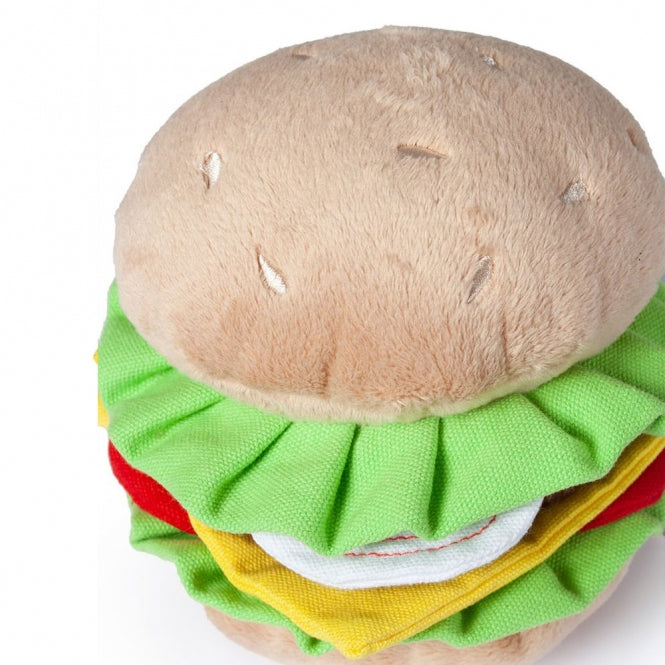 Karlie Flamingo Pluche Burger Hondenspeelgoed