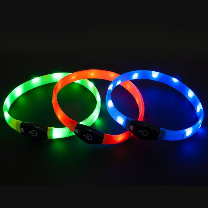 Karlie Flamingo Visio Light LED-Halsband Langhaar - Geel