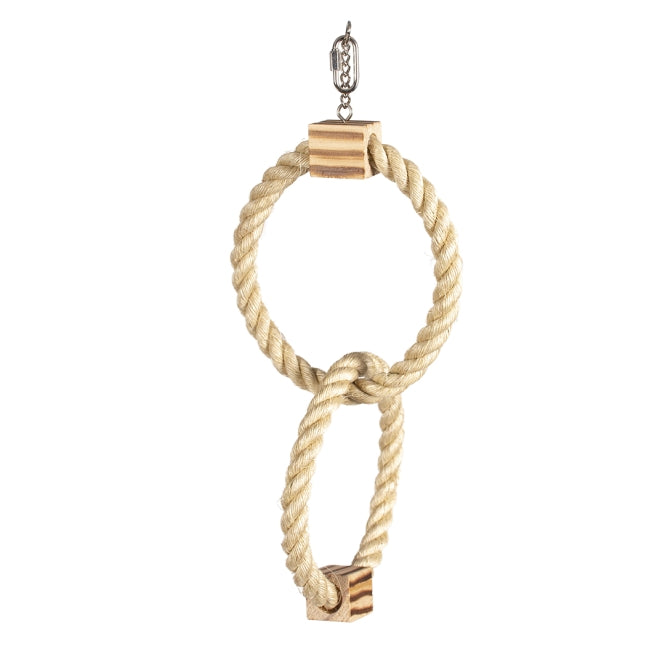 Duvoplus Dubbele Sisal Ring met Houten Blokken