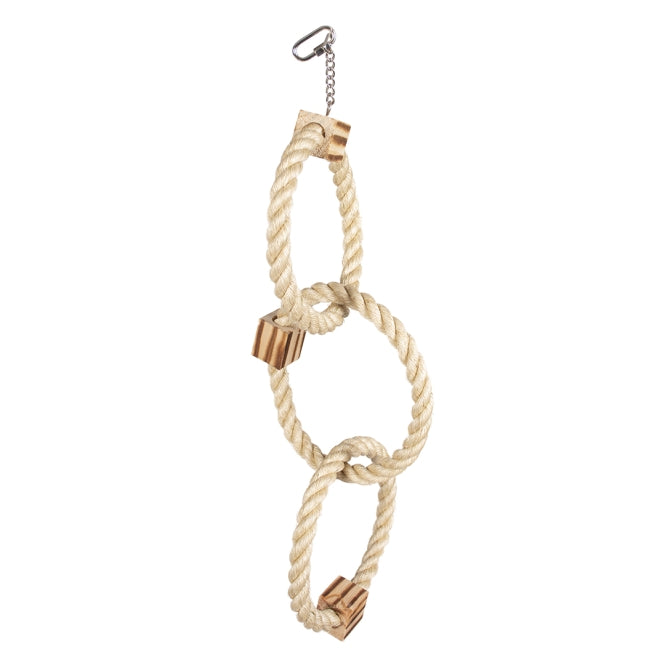 Duvoplus Triple Sisal-Ring met Houten Blokken