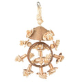 Duvoplus Kokosnoot Jungle Ring met Houtblokken en Sisal