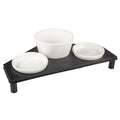 Duvoplus Napfset Stone Up Buffet Triangle - 3-delige voerbakset