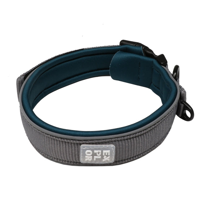 Duvoplus EXPLOR Ultimate Fit Comfy Halsband - Petrol Blauw - M (39-44cm)