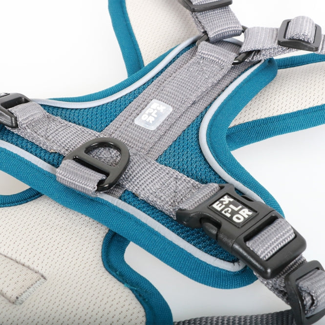Duvoplus EXPLOR Ultimate Fit No-Pull Hondenharnas - Petrol Blauw - XL