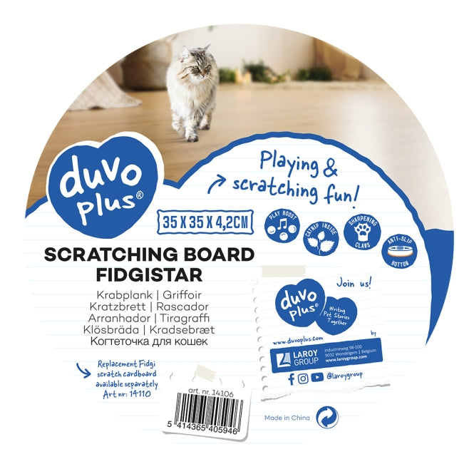 Duvoplus Krabplank Fidgistar met Speelballen