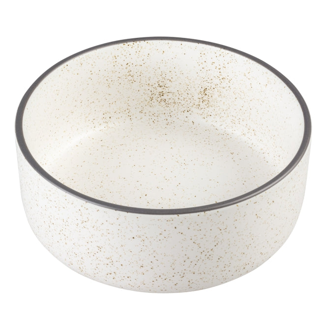 Duvoplus Keramische Voerbak Stone Speckle Wit - 1500ml