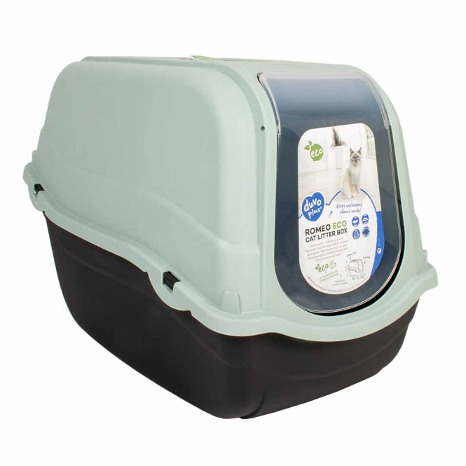 Duvoplus Katzentoilette Romeo ECO - Gesloten Kattenbak Grijs