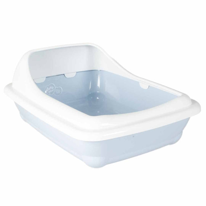 Duvoplus Katzentoilette Birba met Rand - Azzuro - L - 56 x 39 x 21,5cm