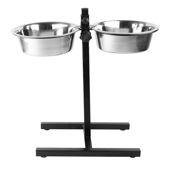 Duvoplus Verstelbare Dubbelnapf Standaard - 2x 2830ml