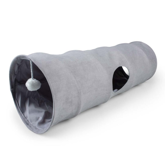 Duvoplus Speeltunnel Purrly - Lichtgrijs - 80x25x25cm