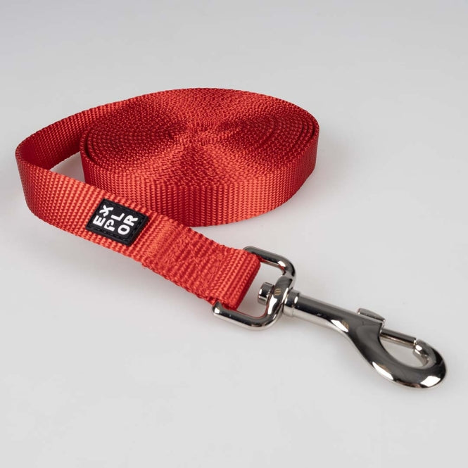 Duvoplus EXPLOR Trackingleine Classic Rood - 15m/20mm