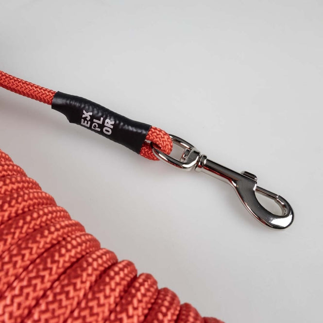 Duvoplus EXPLOR Trackingleine Classic rood - 15m/8mm