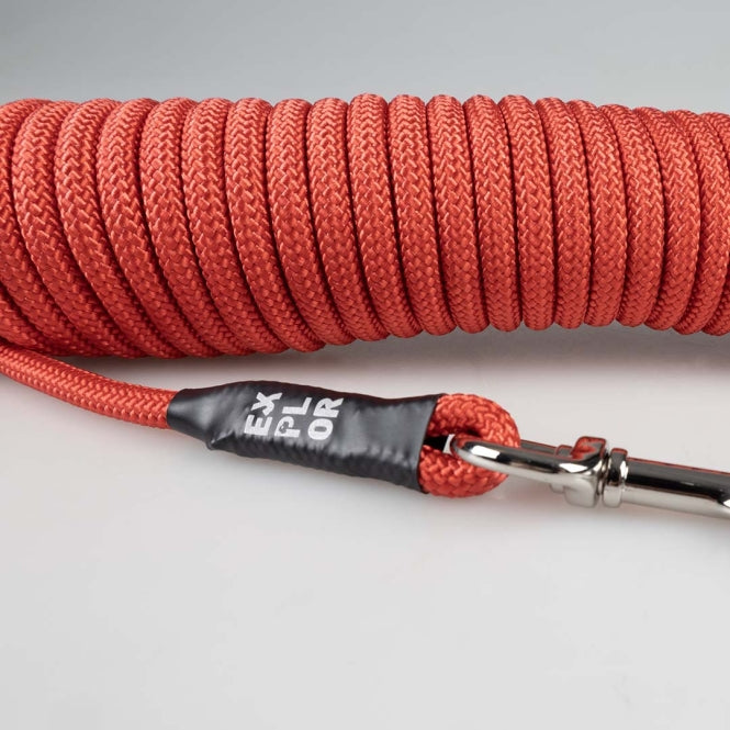 Duvoplus EXPLOR Trackingleine Classic rood - 10m/8mm