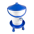 Duvoplus Kippenwaterer met Handvat & Poten - Blauw - 25L