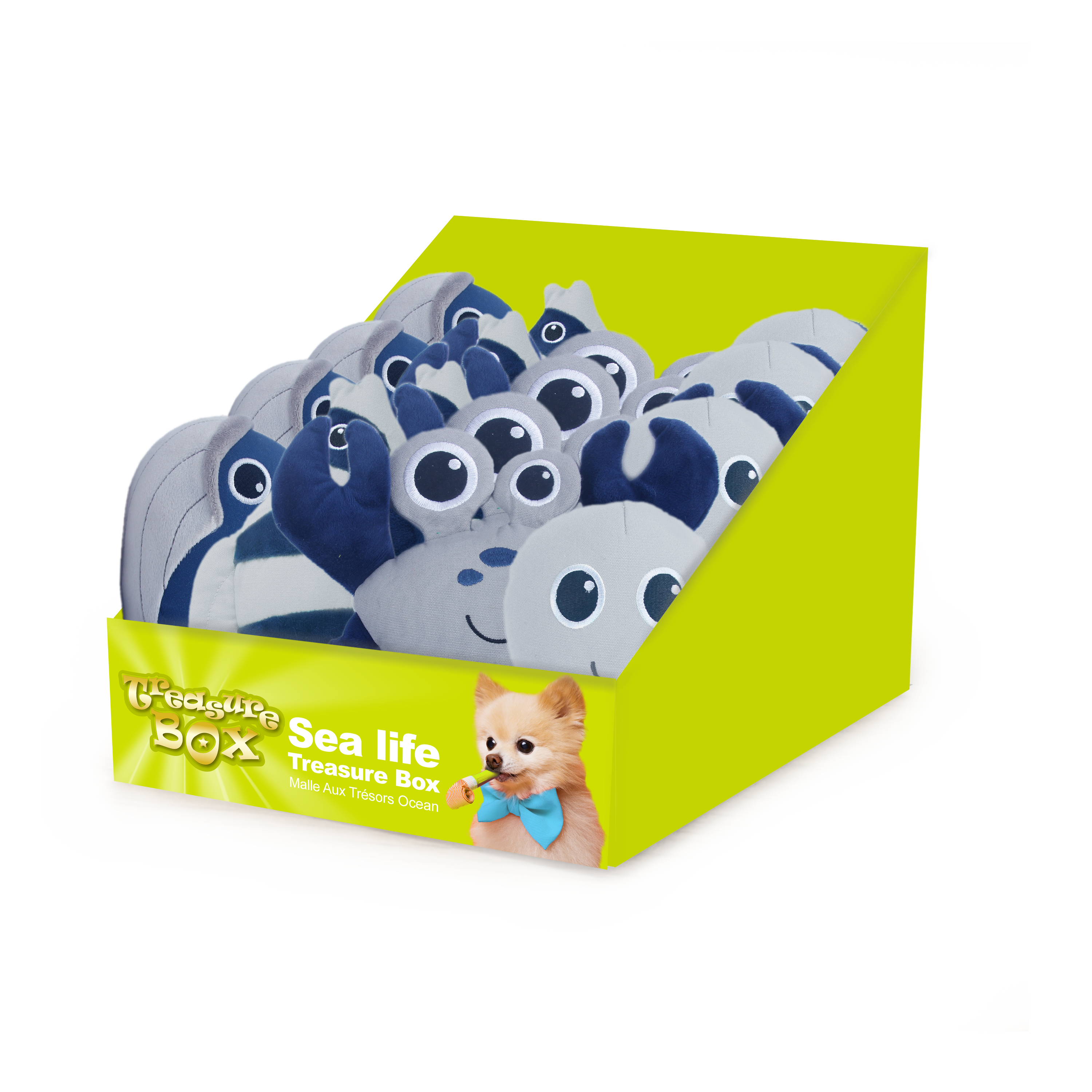 AFP Treasure Box Sea Life - 12 Zachte Speeltjes voor Honden