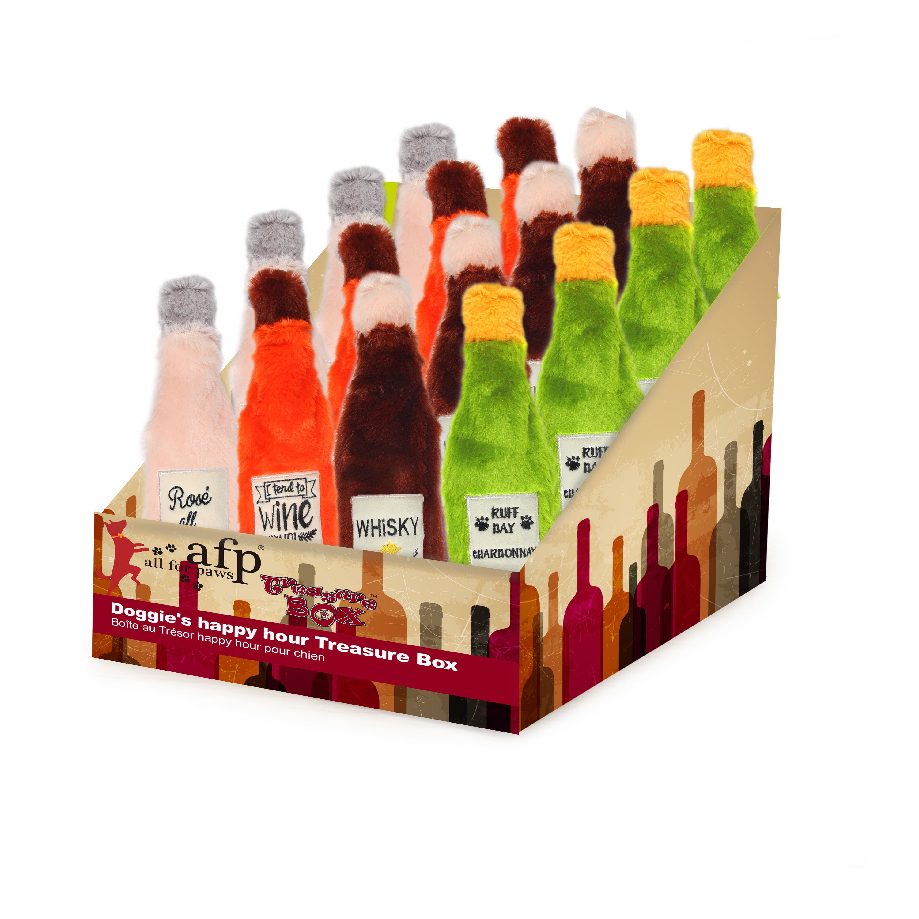 AFP Treasure Box Doggie's Happy Hour - Knuffels & Speeltjes voor Honden