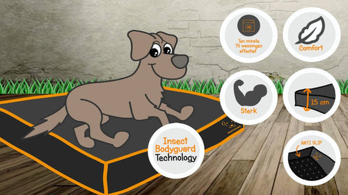 Bodyguard Sofa Bed Grijs S - Hondenbed Insectwerend
