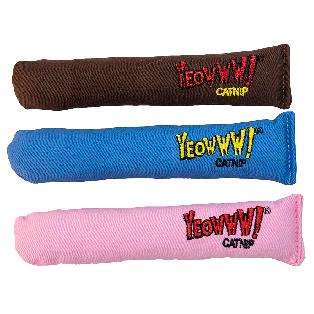 Yeowww! Cigar Box 24 stuks Trio - Biologische Kattenspeeltjes met Catnip