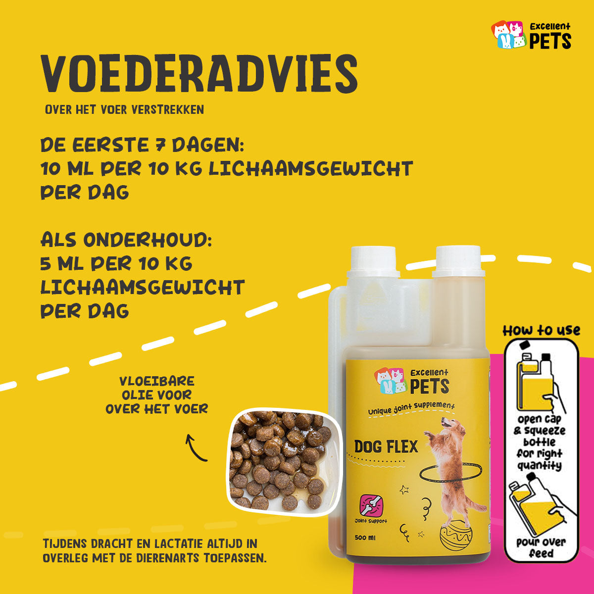 Excellent Pets Dog Flex 500 ml - Gewrichtsvloeistof voor Honden