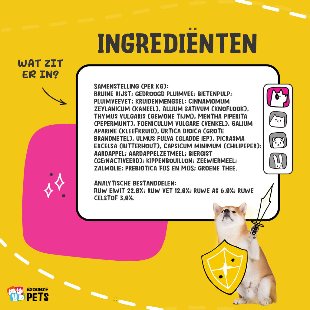 Excellent Pets Dog Parex 630 g - Aanvullend Hondenvoer