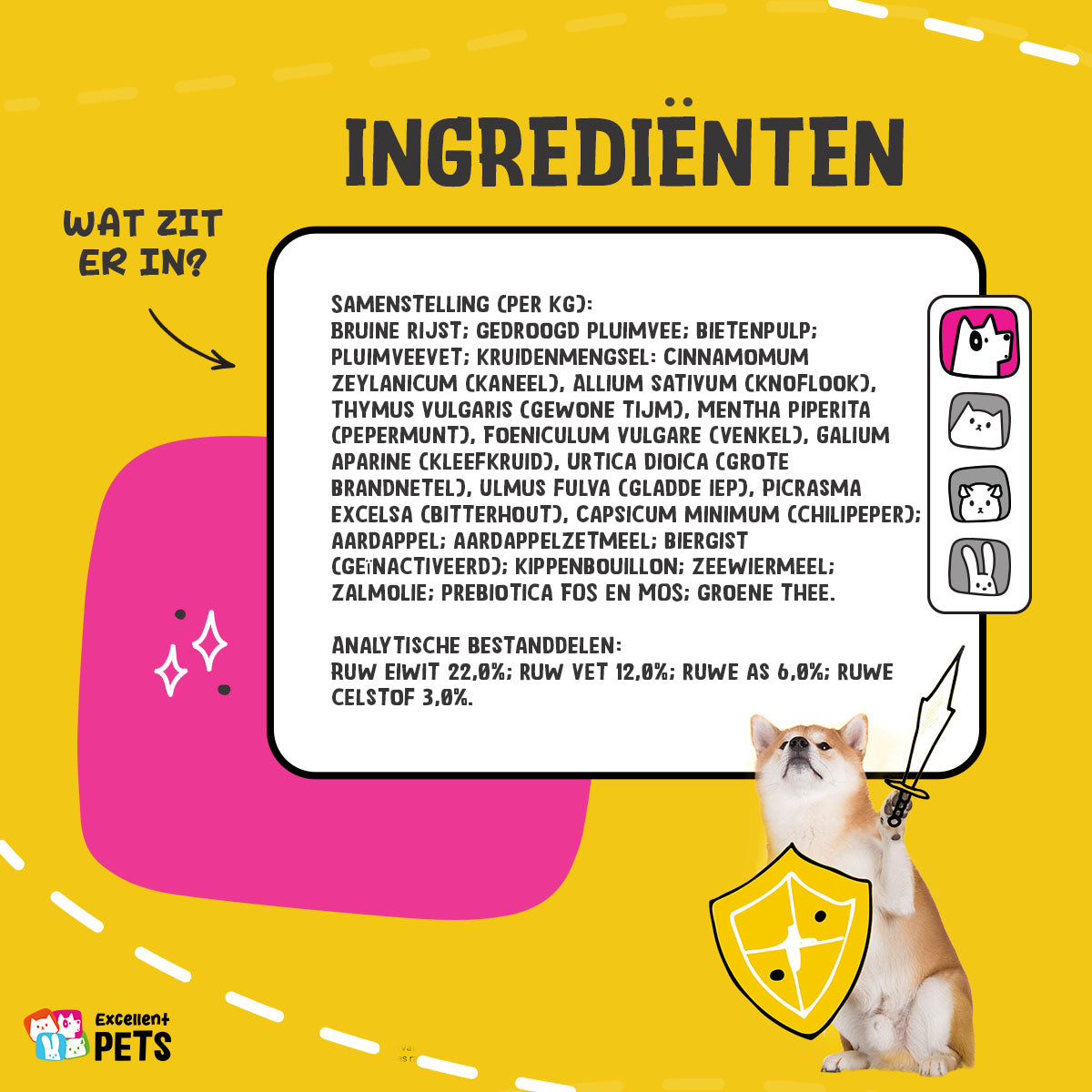Excellent Pets Dog Parex 630 g - Aanvullend Hondenvoer