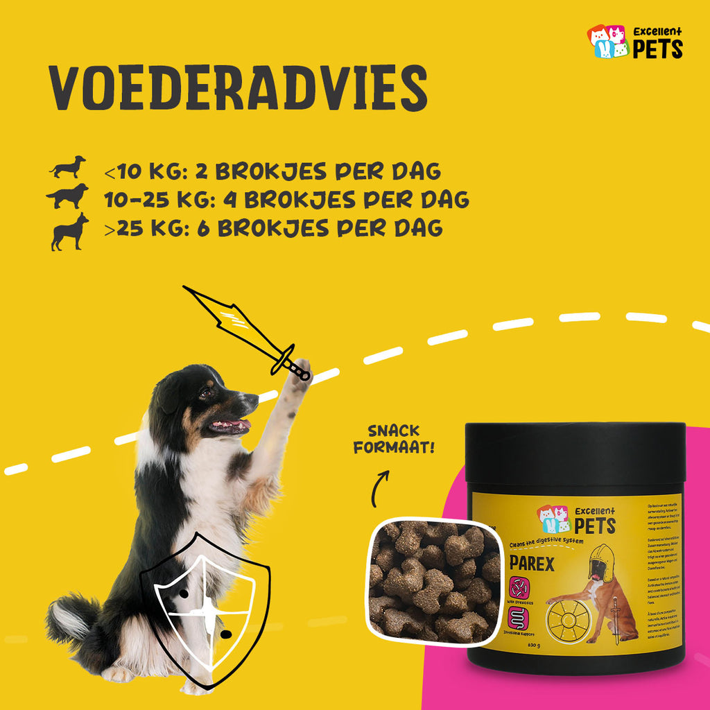 Excellent Pets Dog Parex 630 g - Aanvullend Hondenvoer