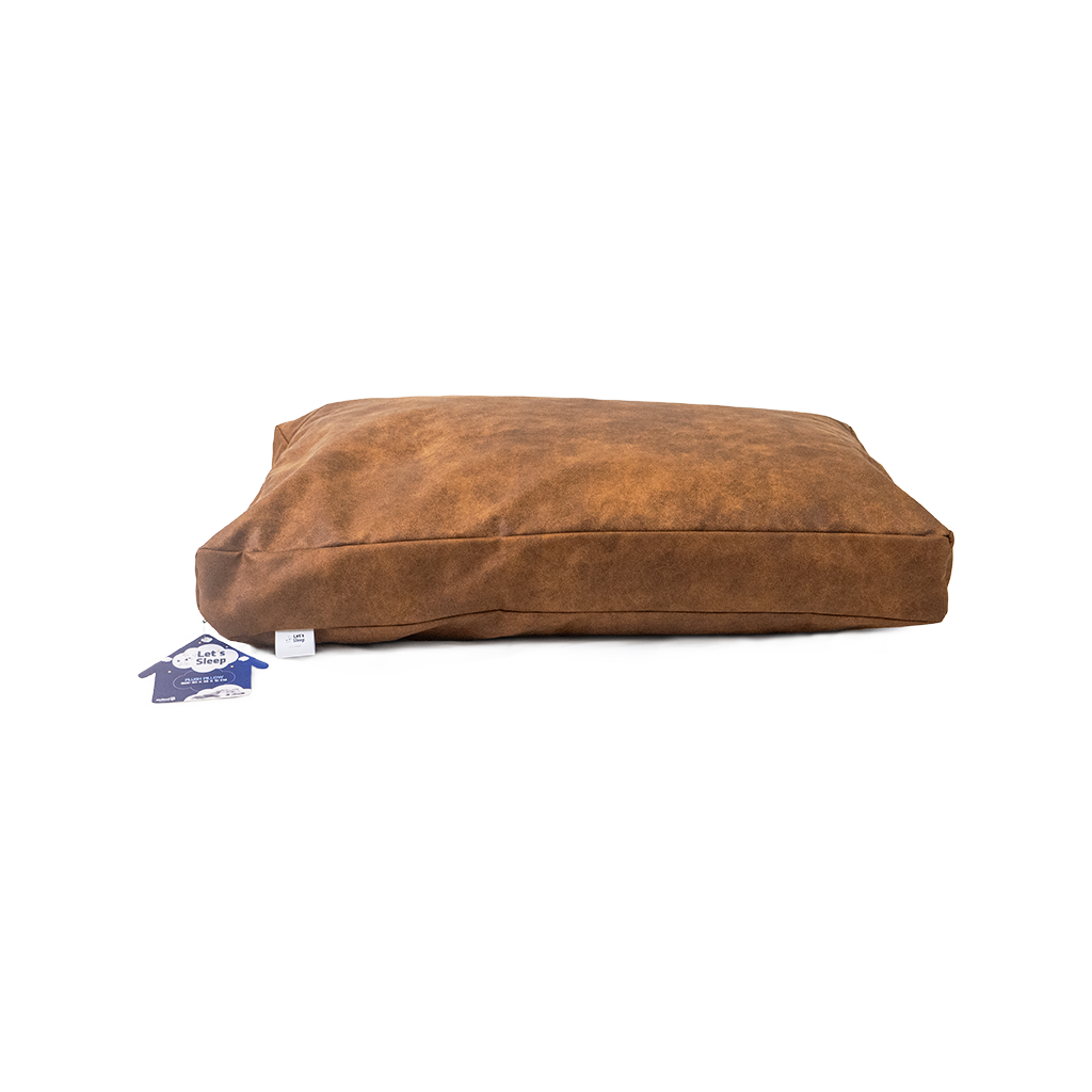 Let's Sleep Plush Pillow Hondenkussen L Cognac